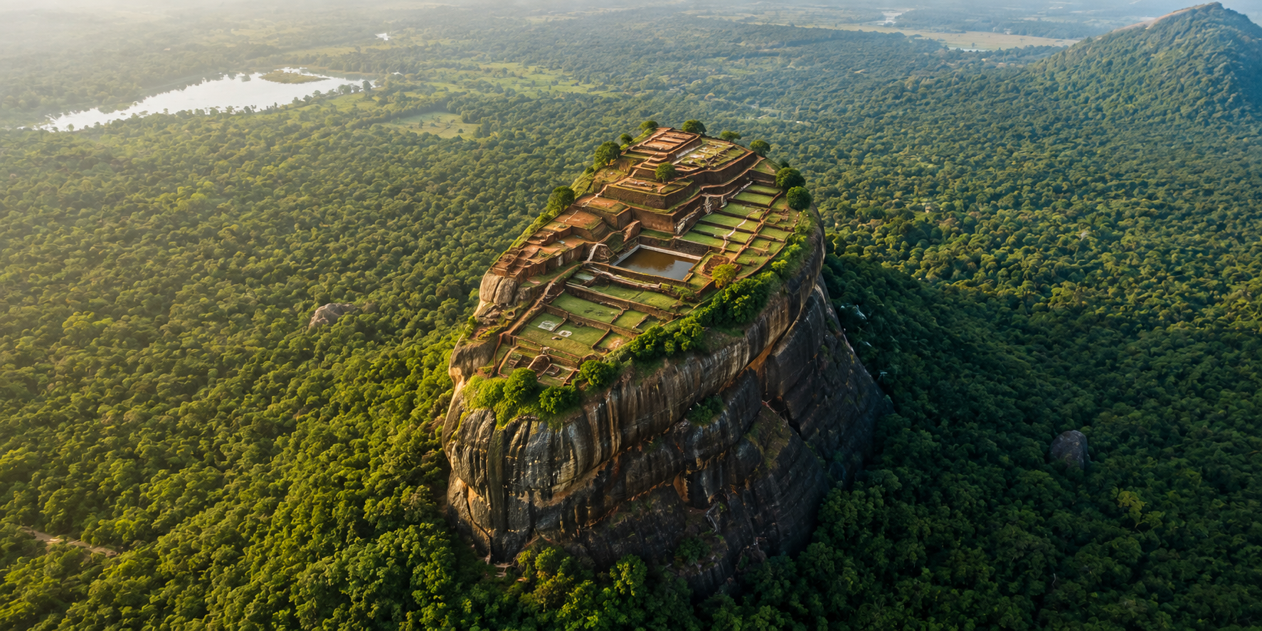 Sigiriya Rock Fortress in Sri Lanka, an ancient rock citadel and UNESCO site